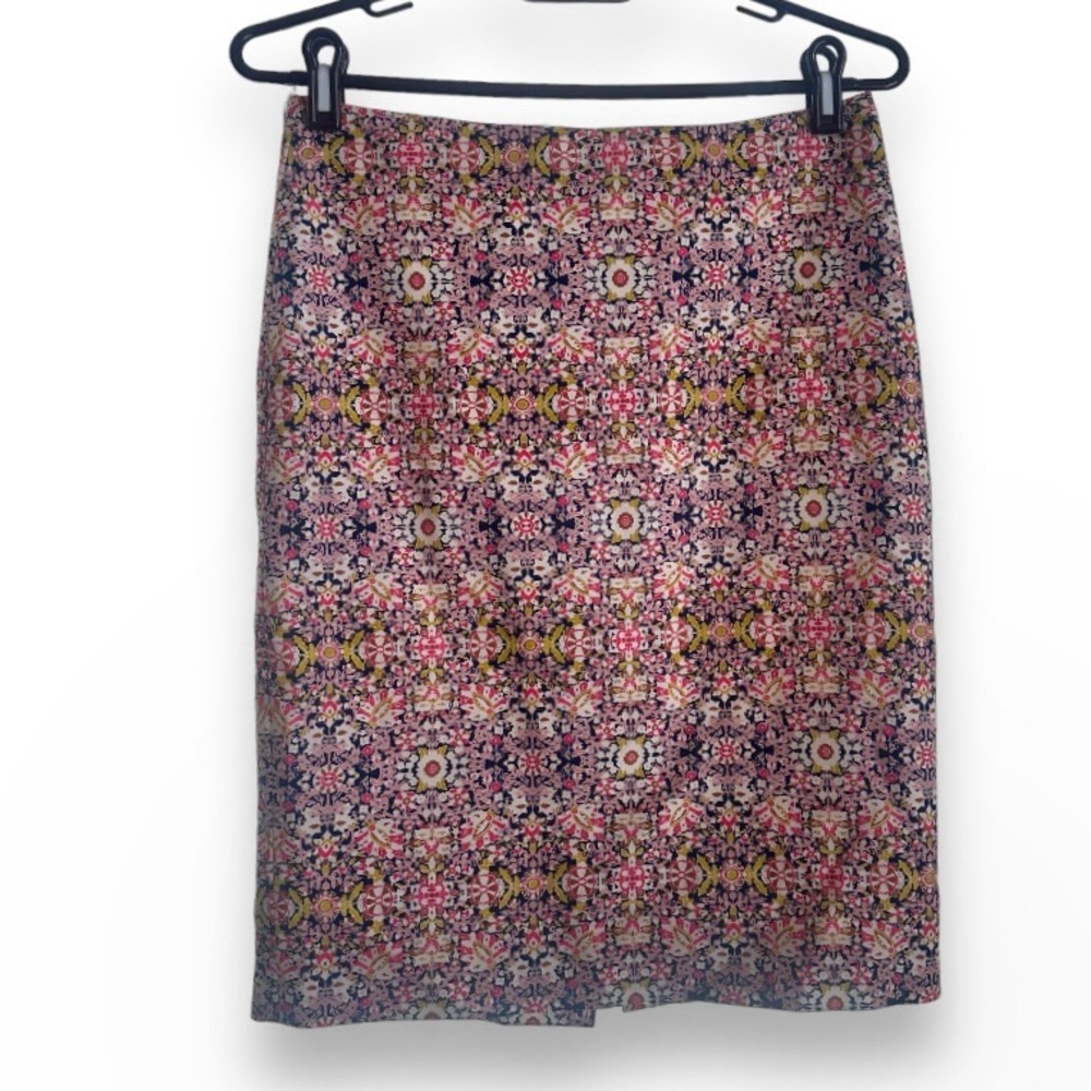 The Limited Colorful Floral Geometric Pencil Skirt Women’s Size 2 Office Work
